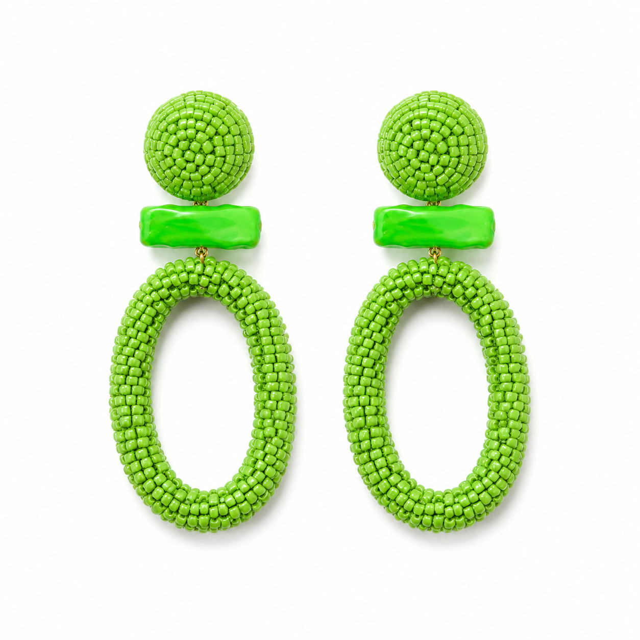 Green Yolanda Earrings