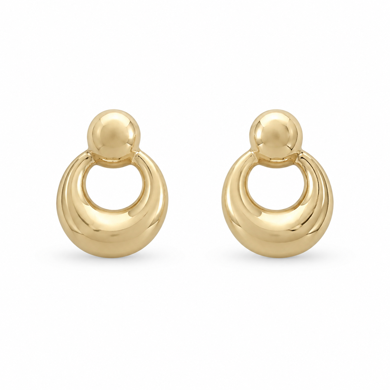 9ct Gold Door Knocker Stud