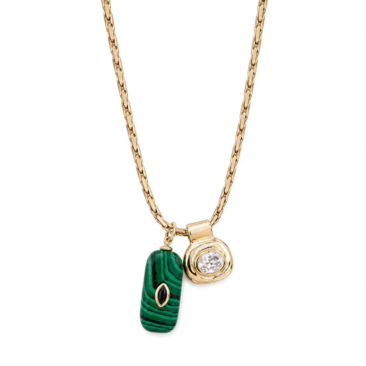 Serafina Necklace Malachite