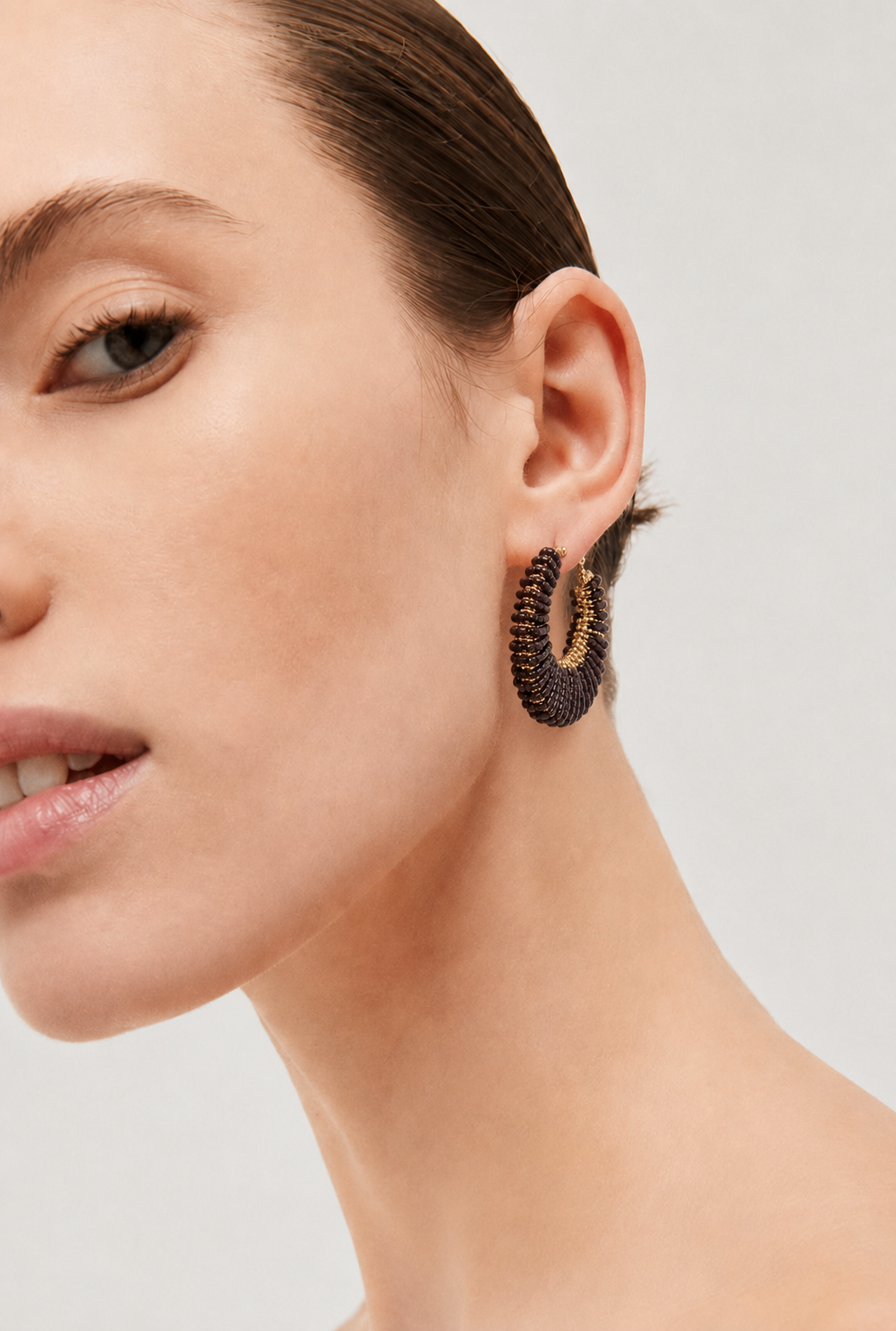 Izzia Earrings Brown