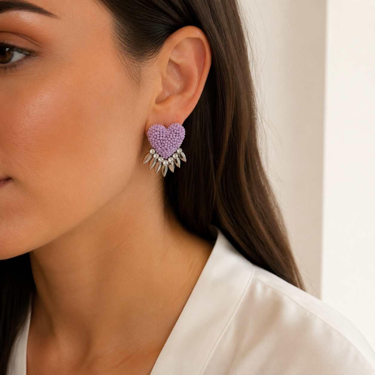 Danika Purple Earrings