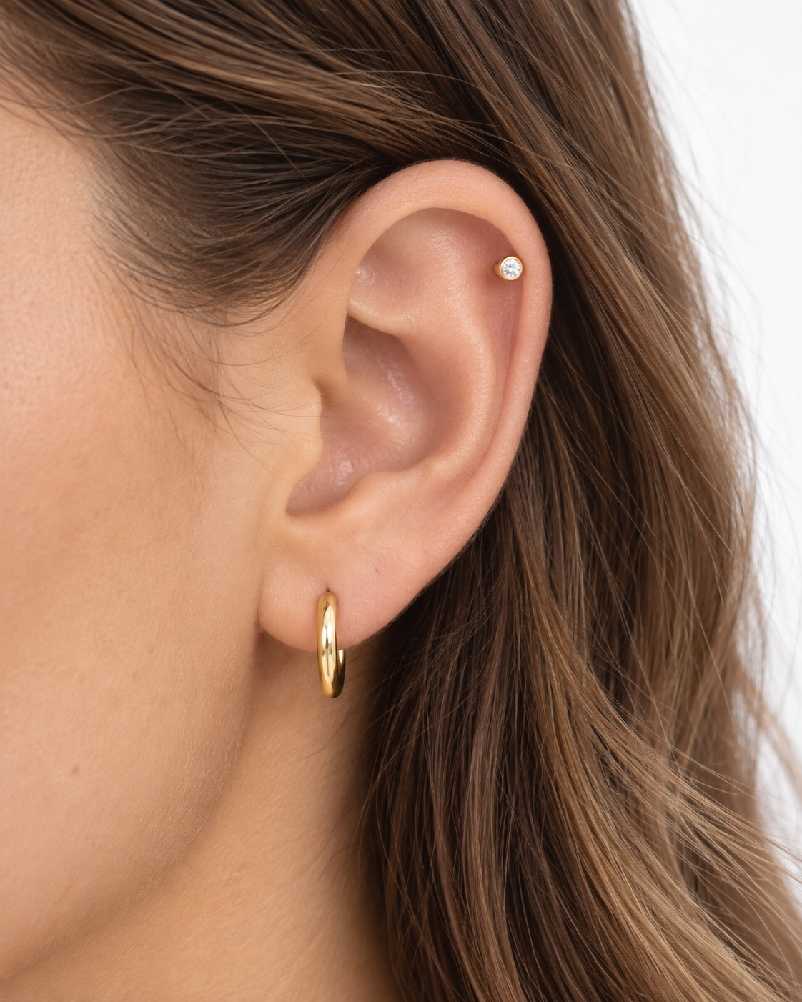 Gold Cubic Flatback