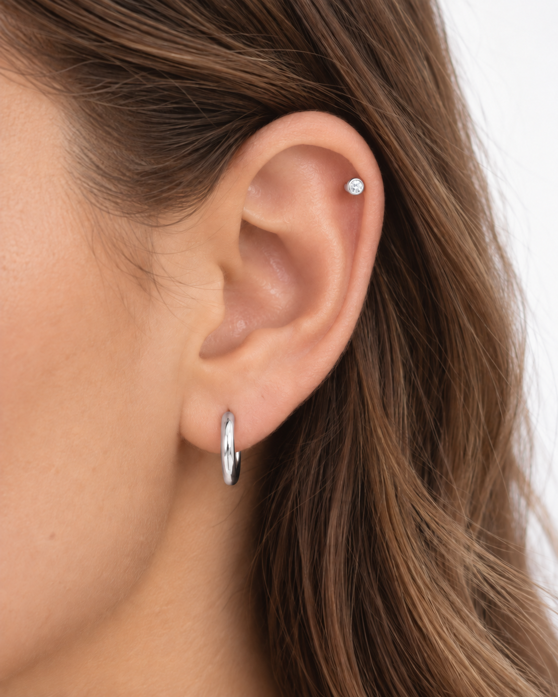 Silver Cubic Flatback