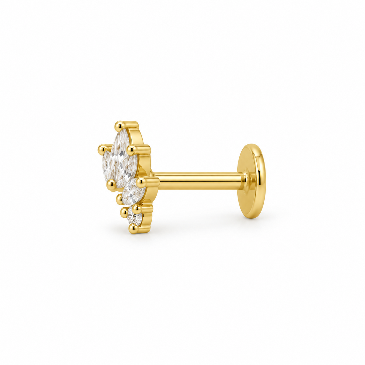 Gold Fan Flatback