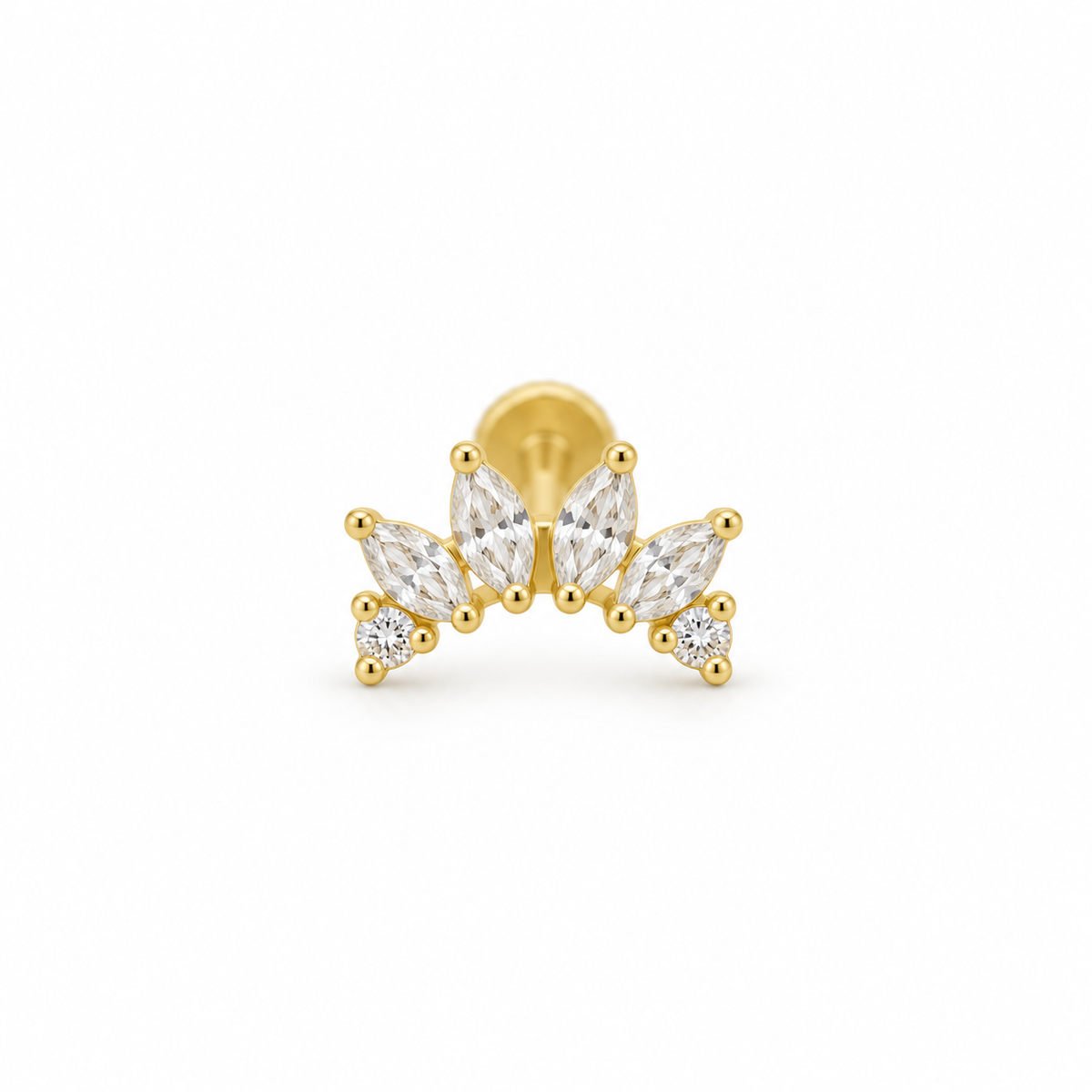 Gold Fan Flatback
