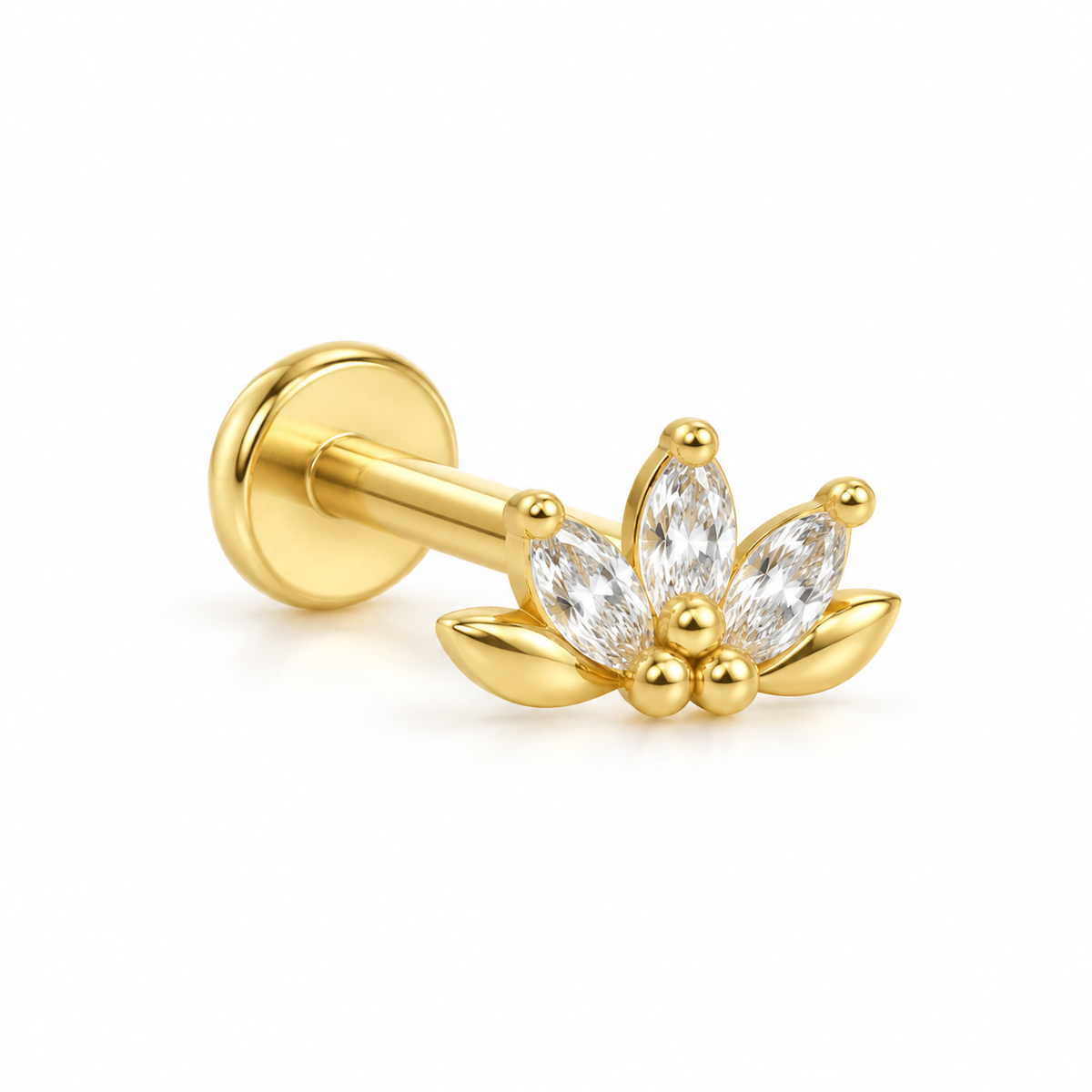 Gold Petal Flatback
