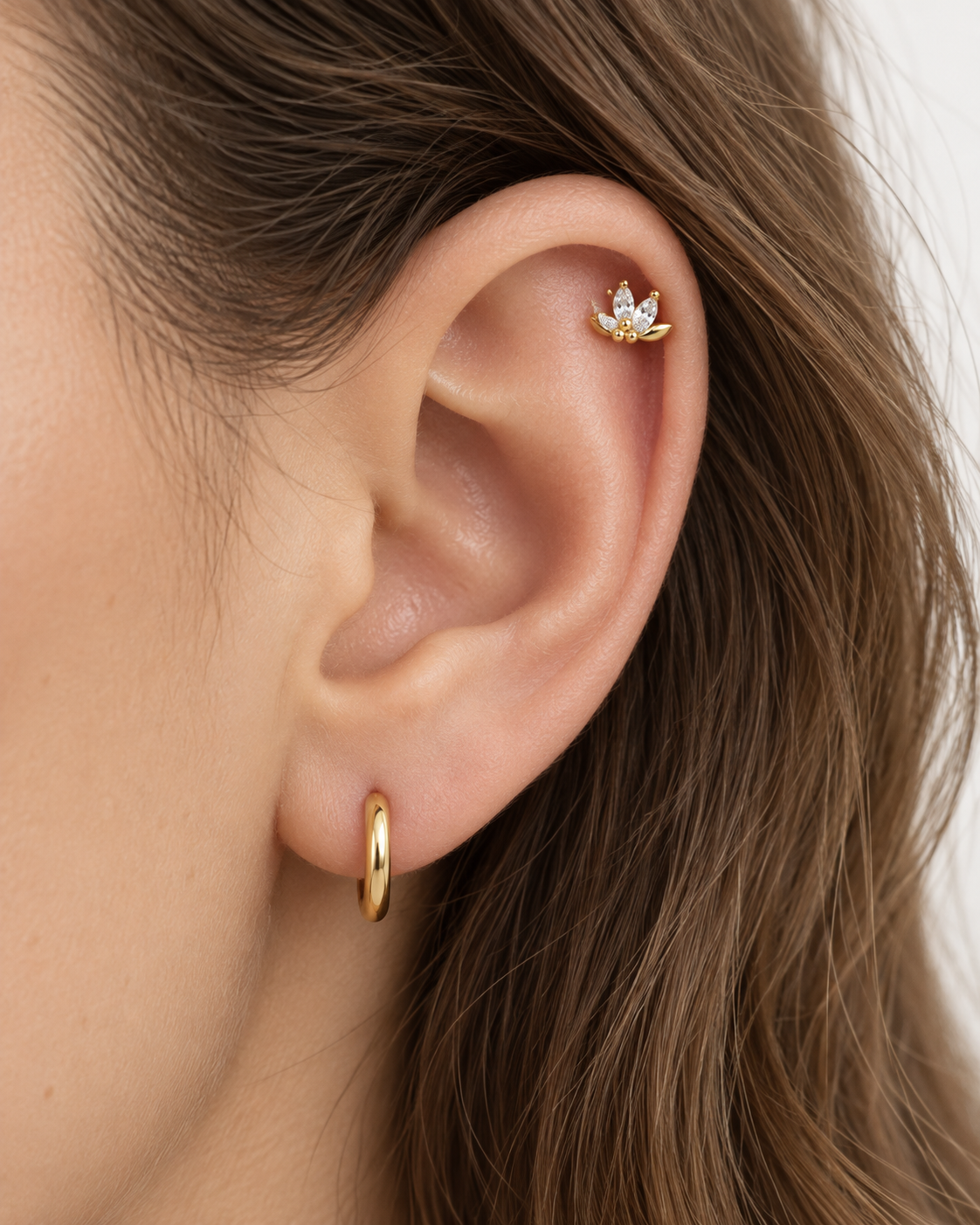 Gold Petal Flatback