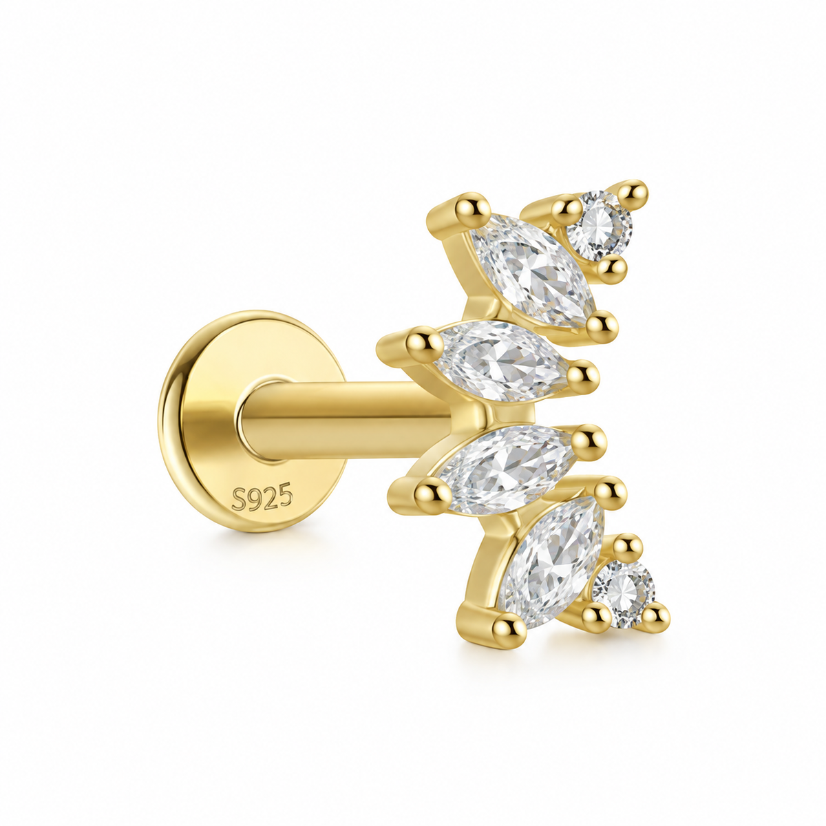Gold Fan Flatback