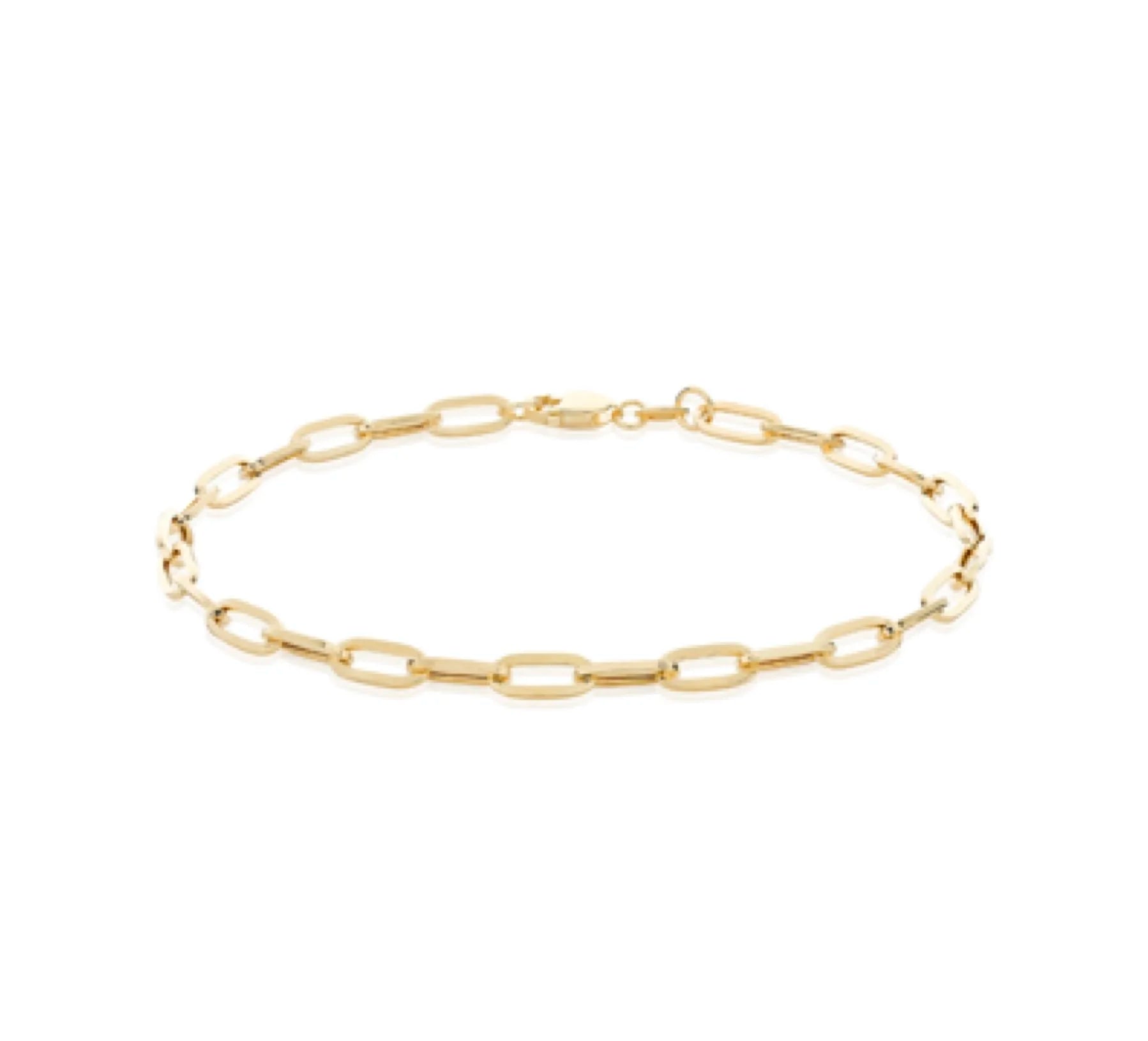 9ct Medium Paperclip Bracelet