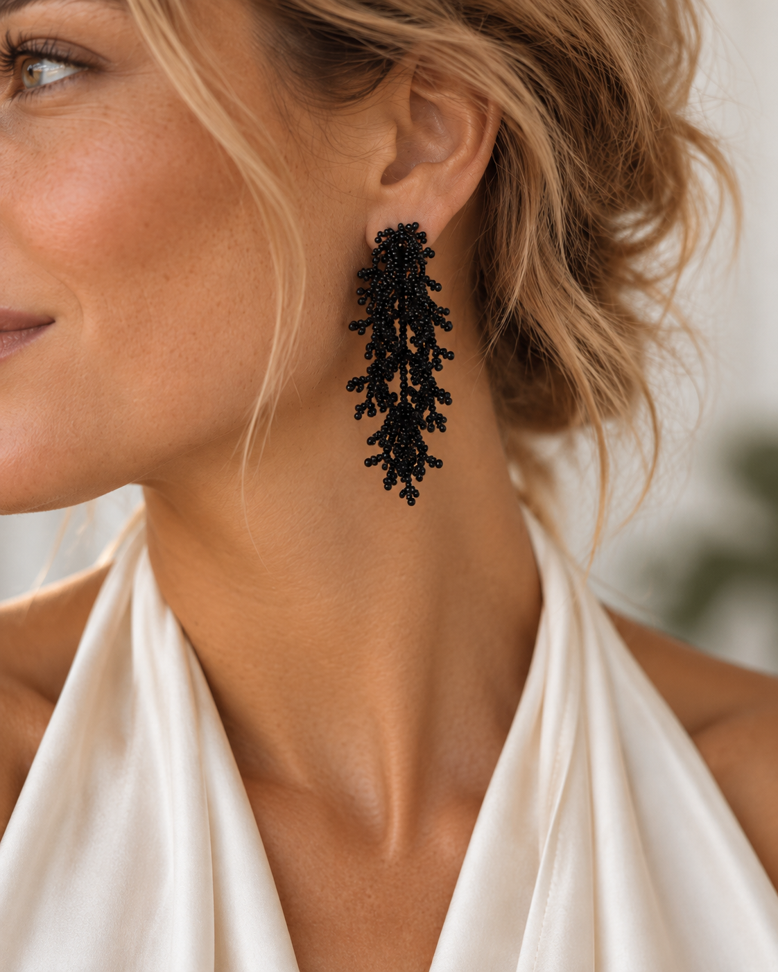 Black Marina Earrings