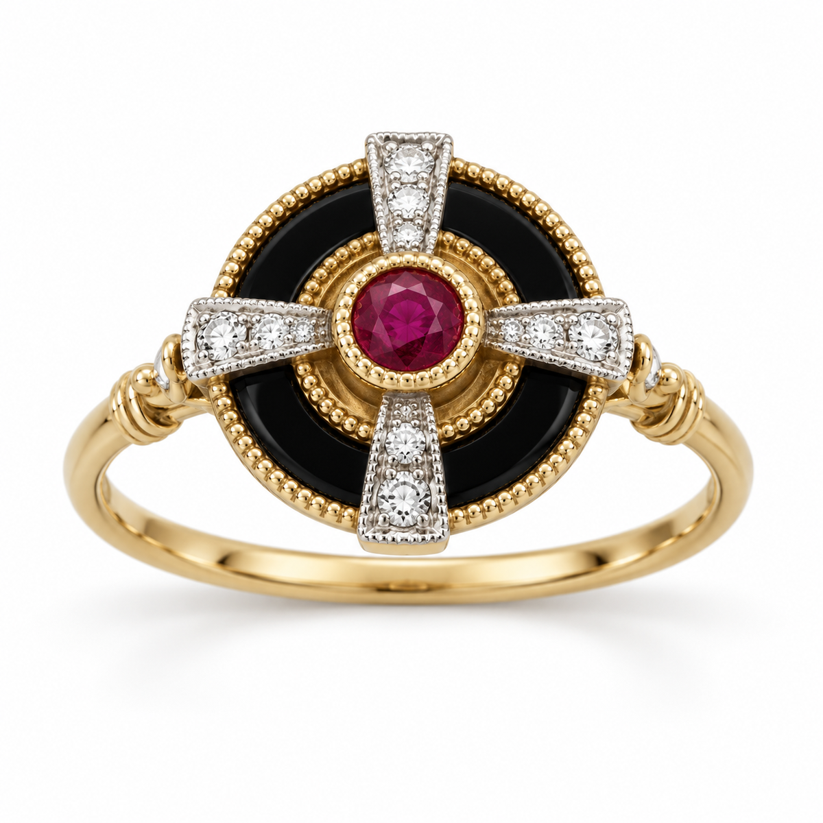 Black Onyx Ruby And Diamonds