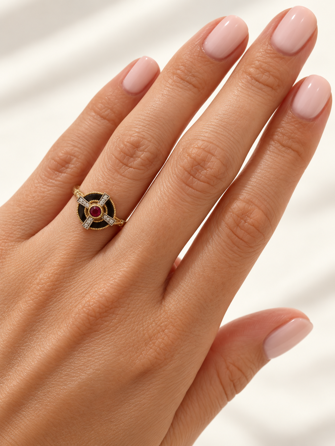 Black Onyx Ruby And Diamonds
