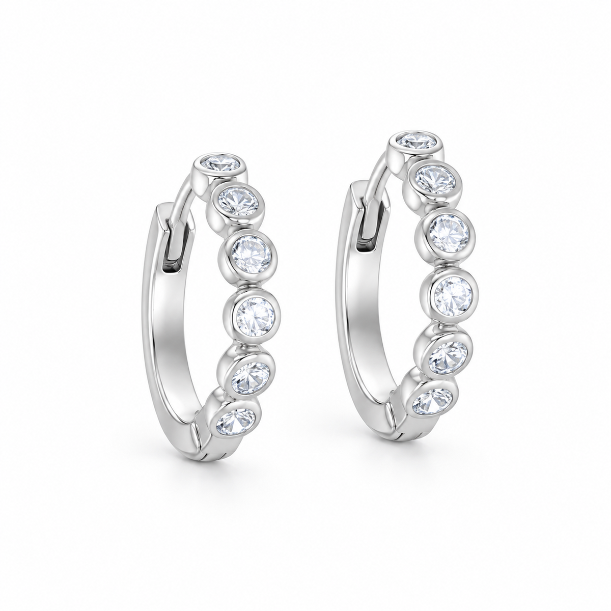 Cubic Silver Huggie