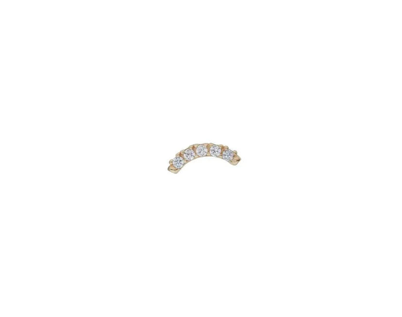 9ct Gold Arc Flatback