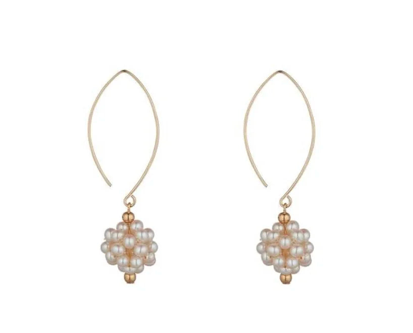 Pearl Cluster Earrings