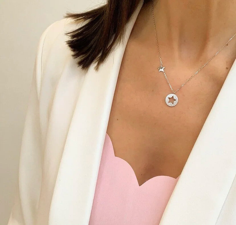 Silver Star Necklace