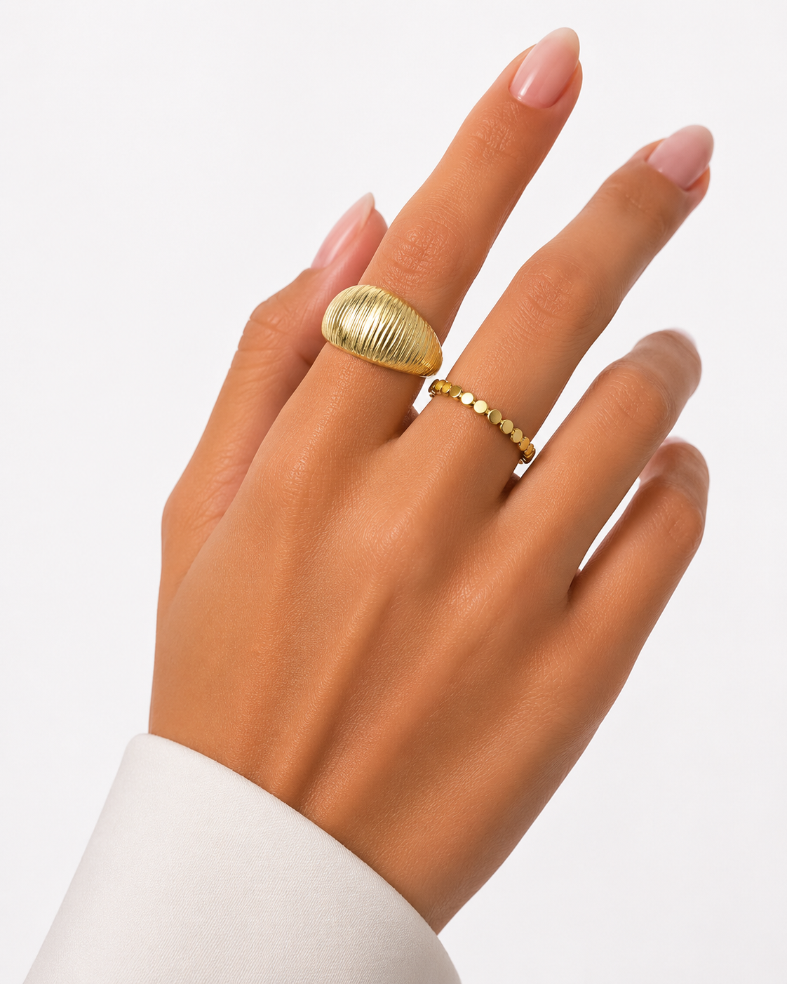 9ct Gold  Dome Ring