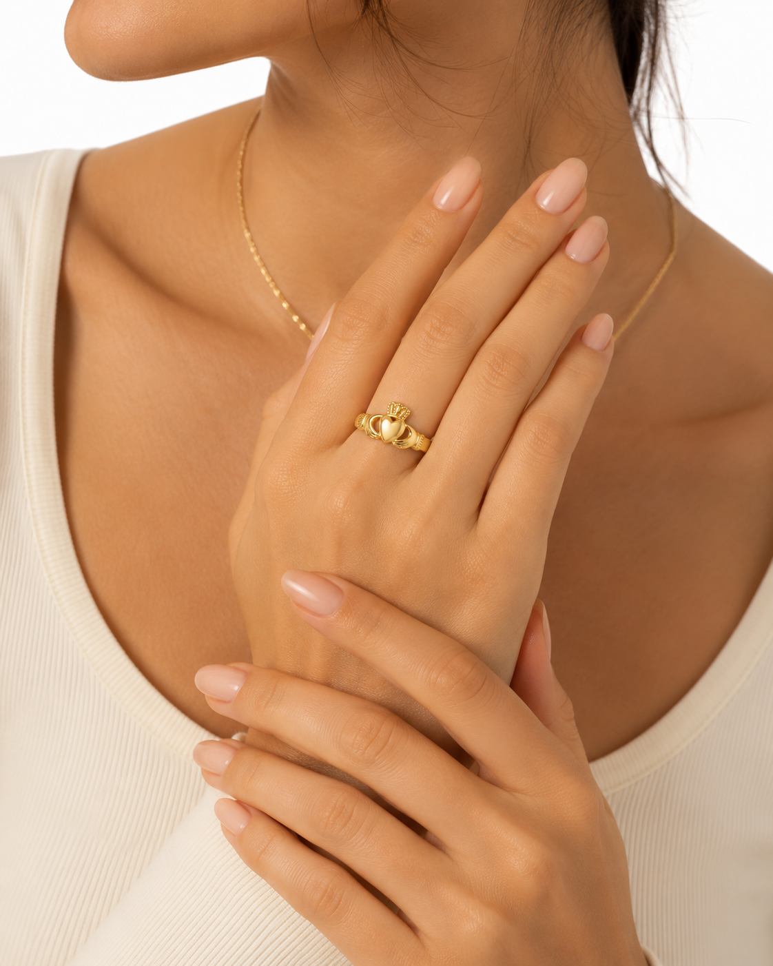 Gold Cladagh Ring