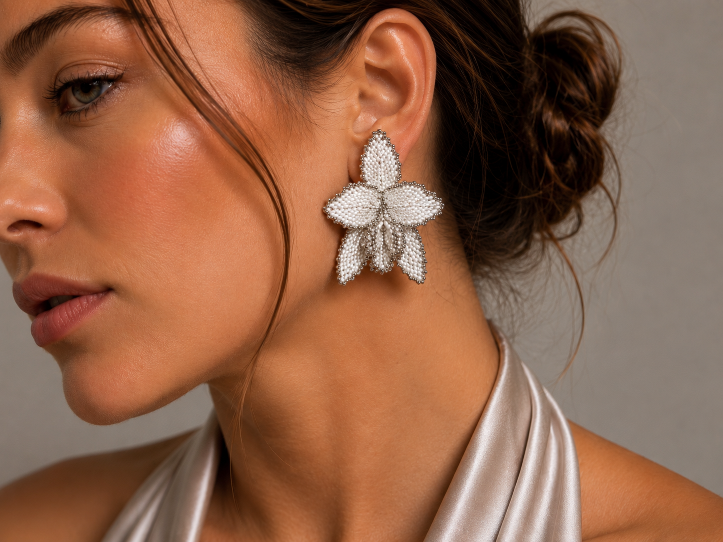 Ivory Bloom Earrings