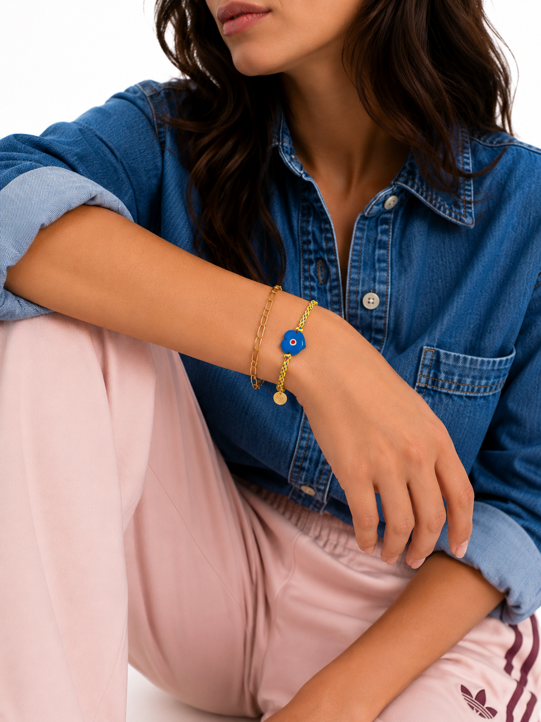 Rainbow Heart Bracelet