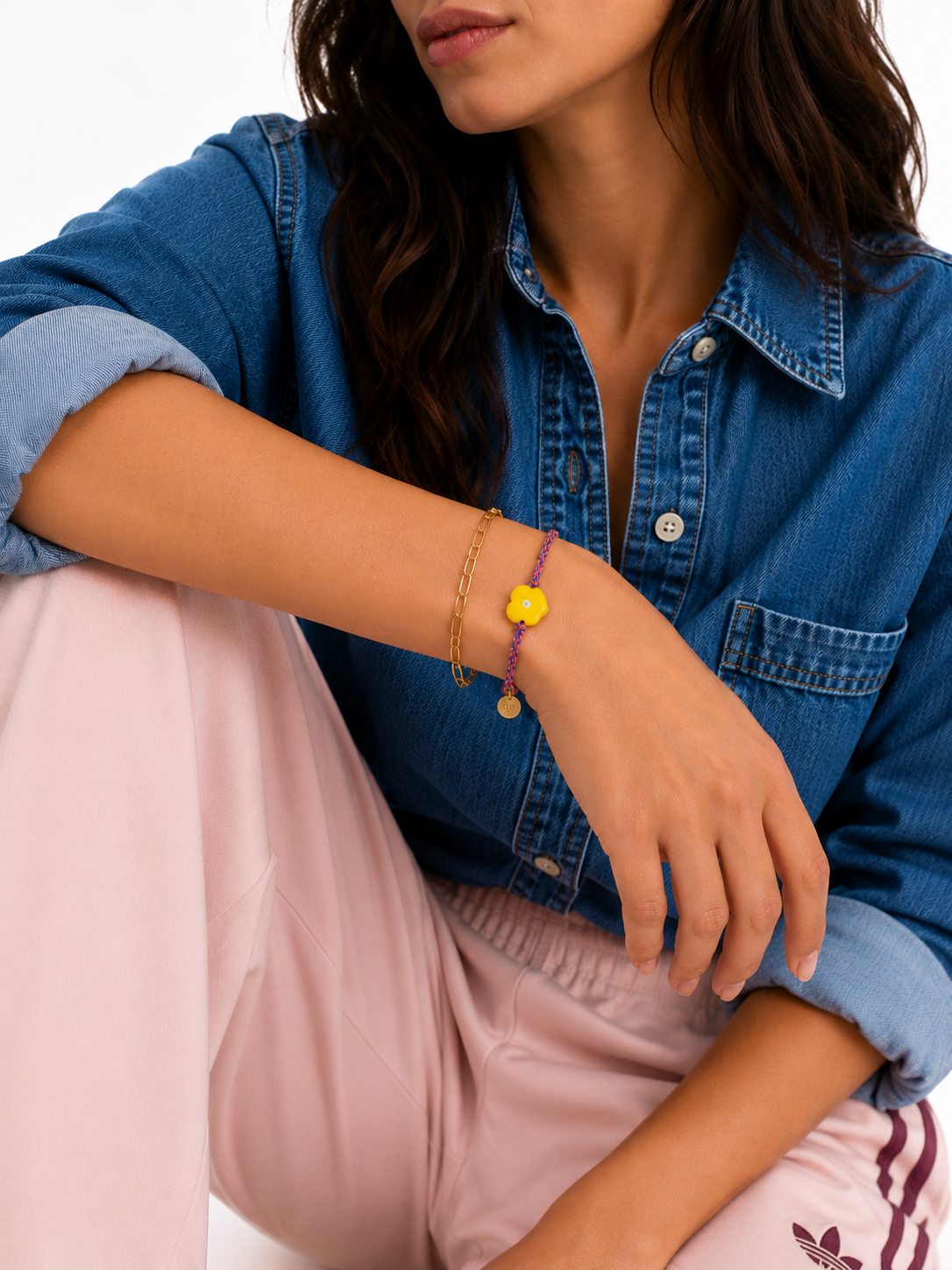 Multicolor Heart Bracelet