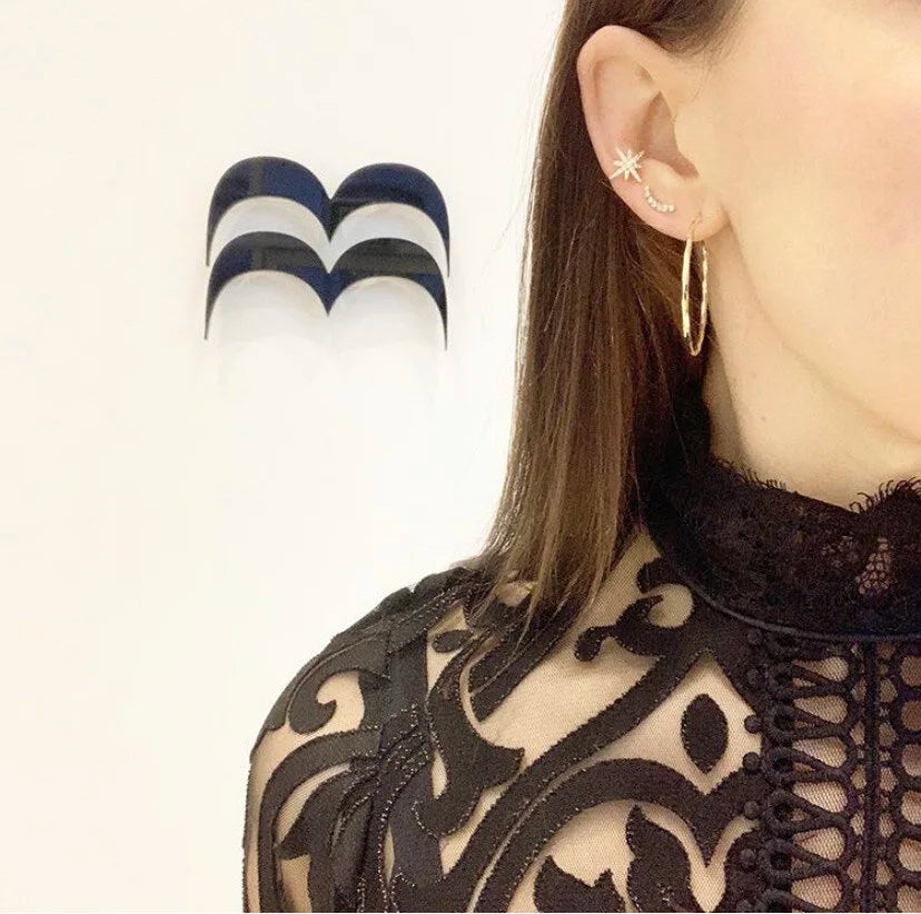 9ct Gold Crawler Earrings