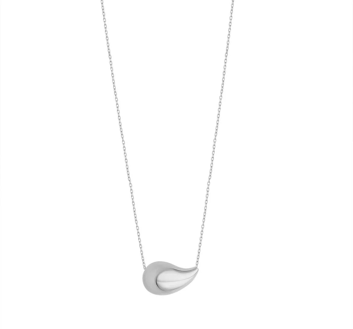 Silver Teardrop Necklace