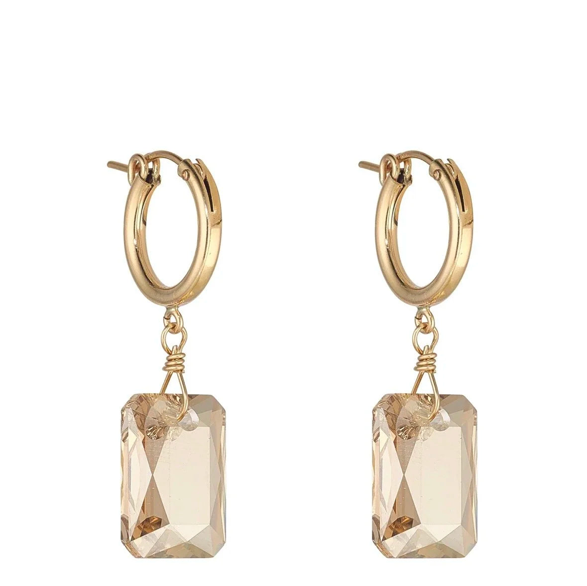 Golden Shadow Clip Hoop