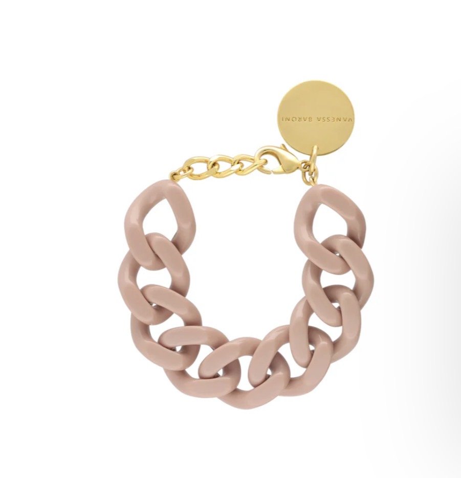 Flat Chain Bracelet Light Rose