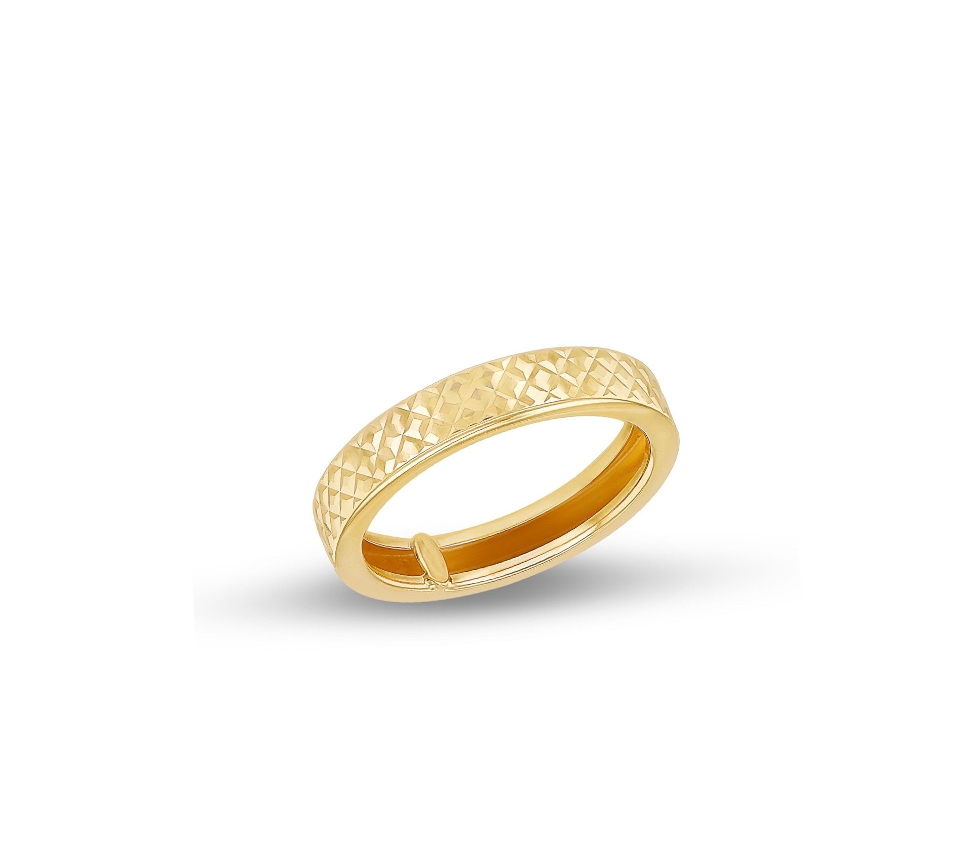 9ct Gold Diamond Cut Band