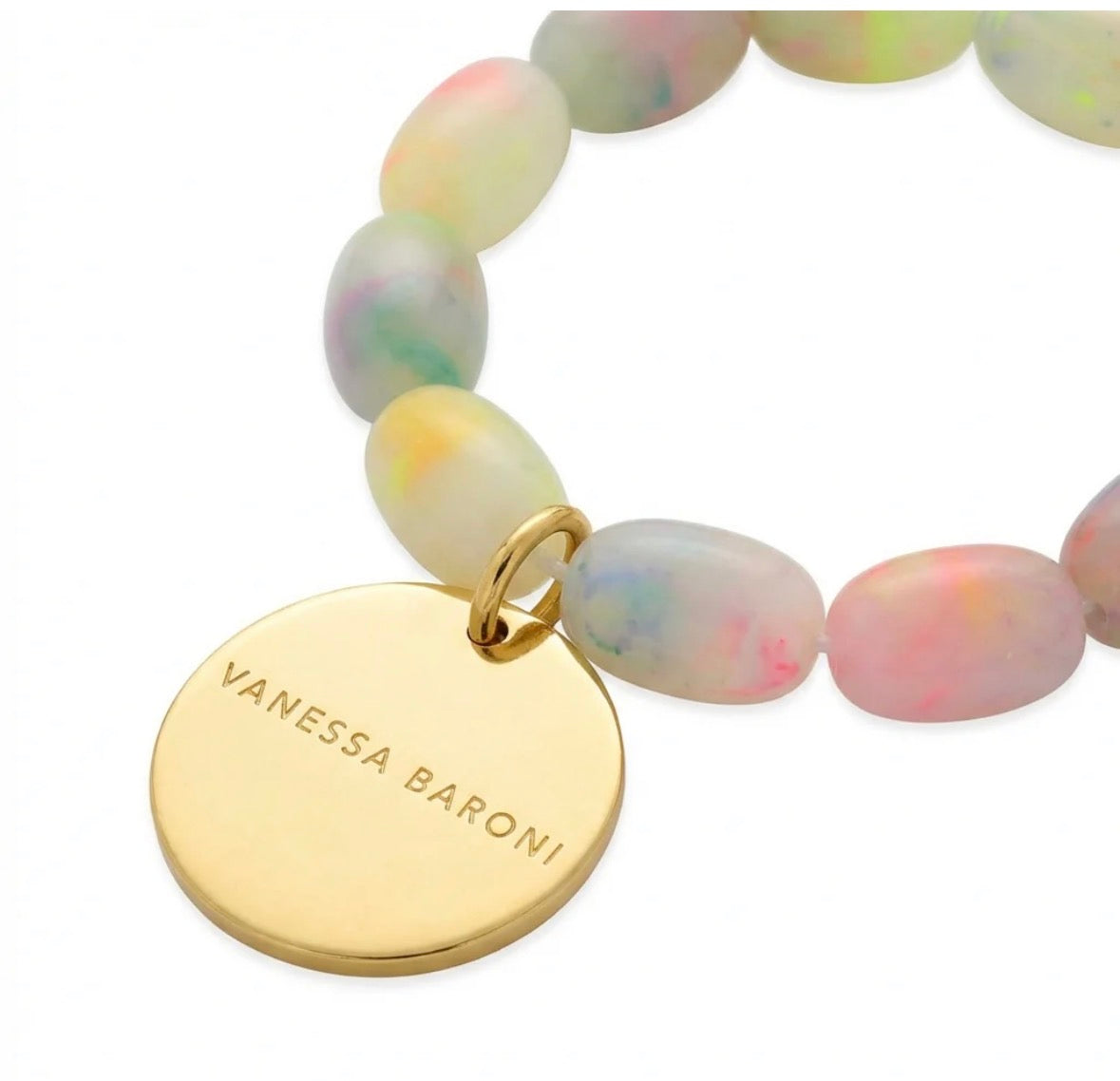 Olive Flex Bracelet Neon Rainbow Marble