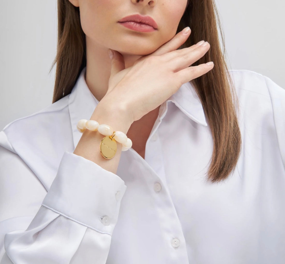 Olive Flex Bracelet Pearl Marble