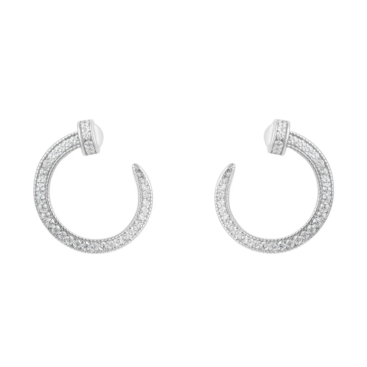 Silver Nail Earring