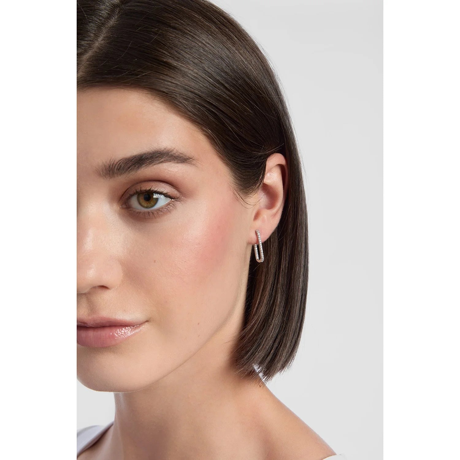 Rectangle Hoop Earrings