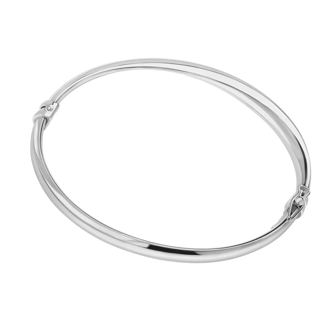 Silver Twist Bangle