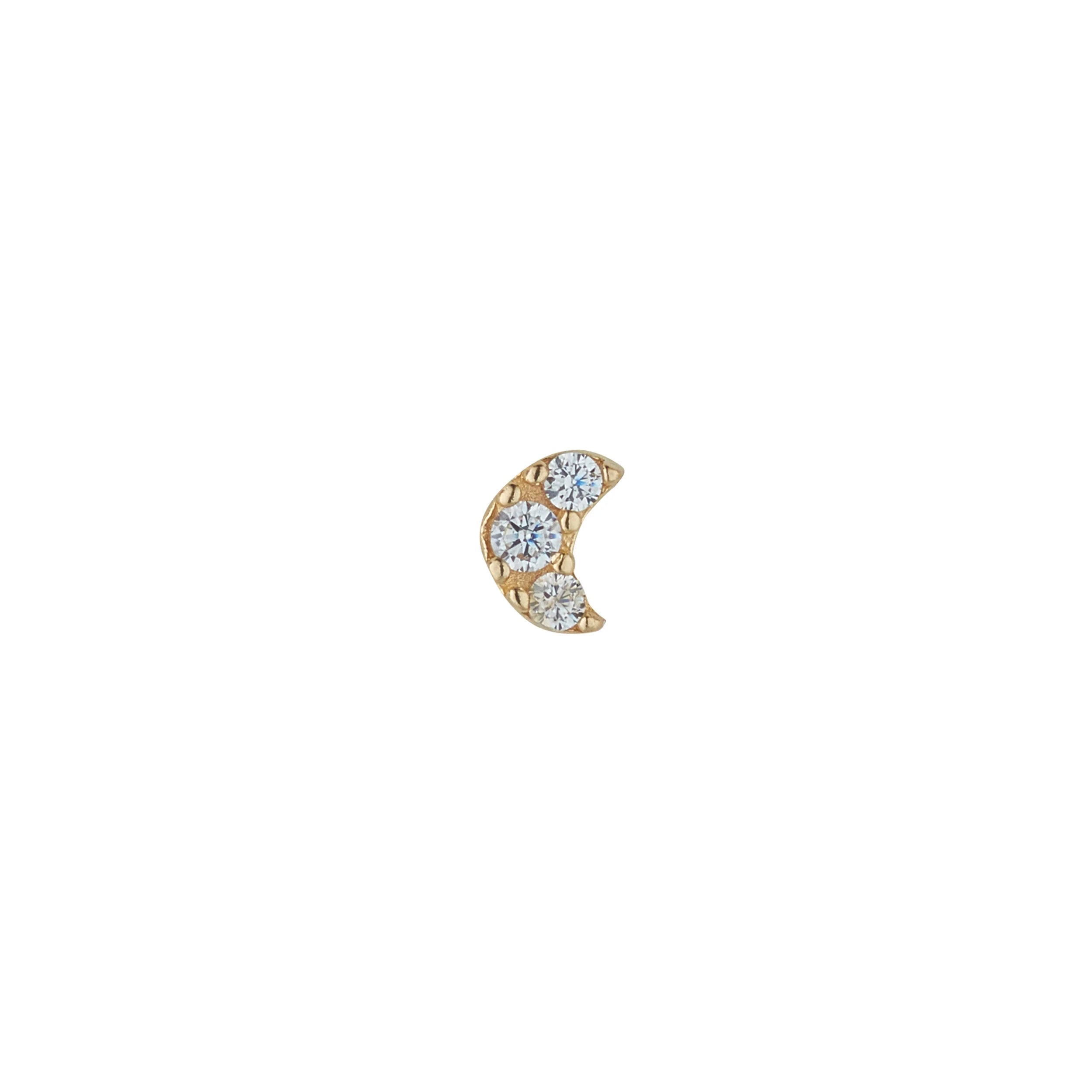 9ct Gold Moon Flatback