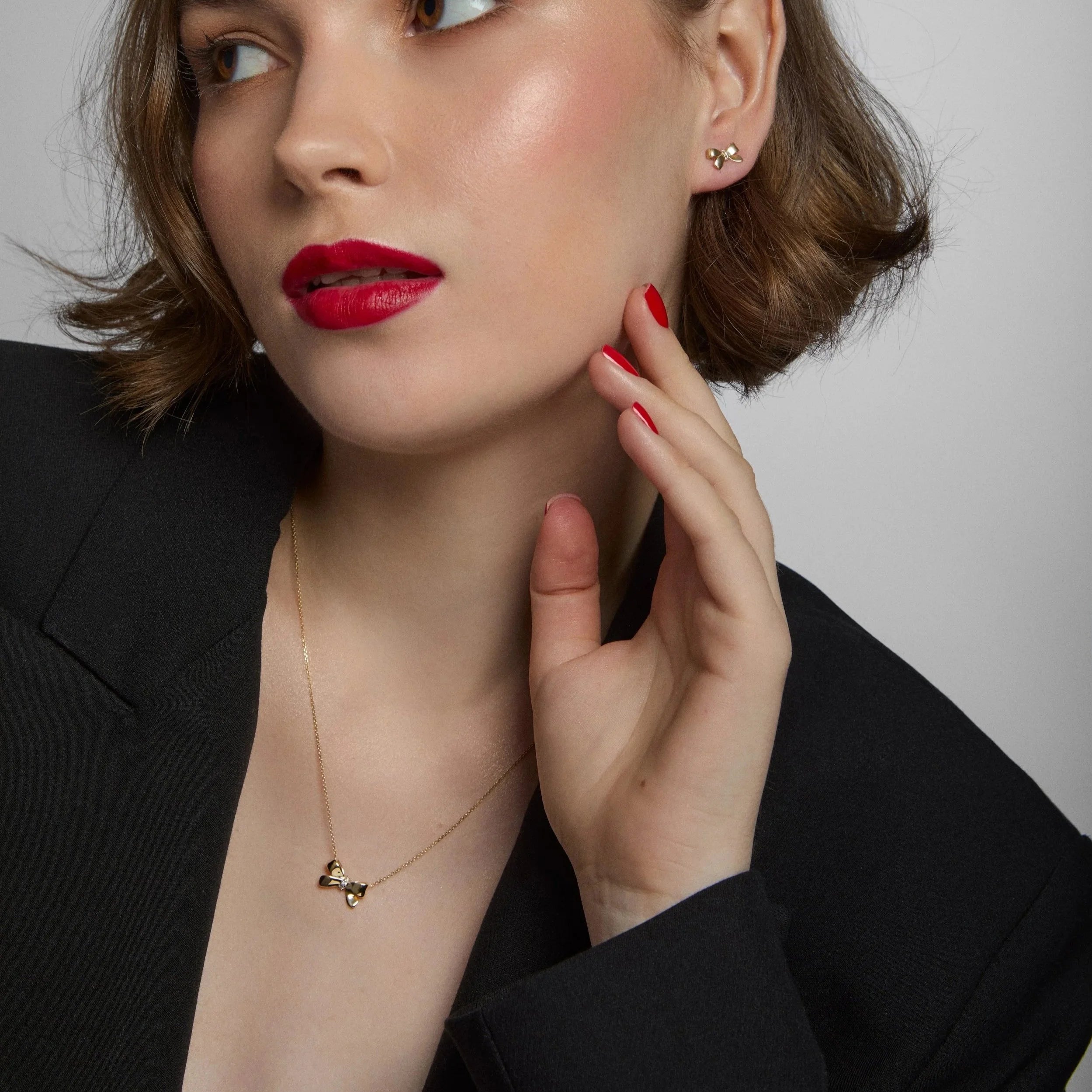 9ct Gold Ribbon Necklace