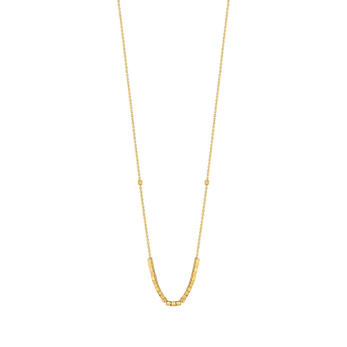 9ct Gold Graduated Bar Necklace