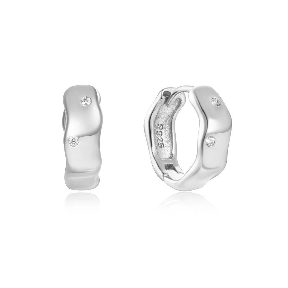 Cosmic Silver Hoop