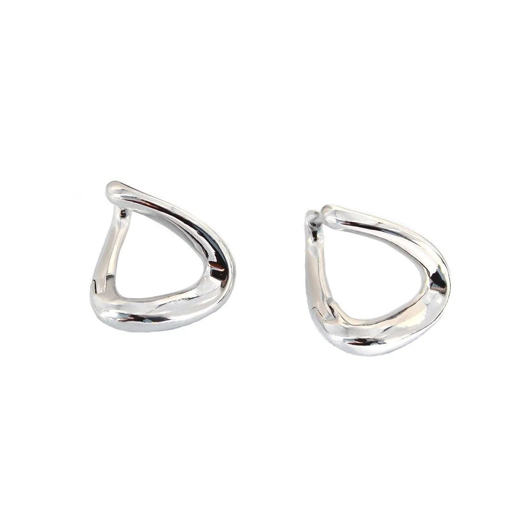 Molten Hoop Silver