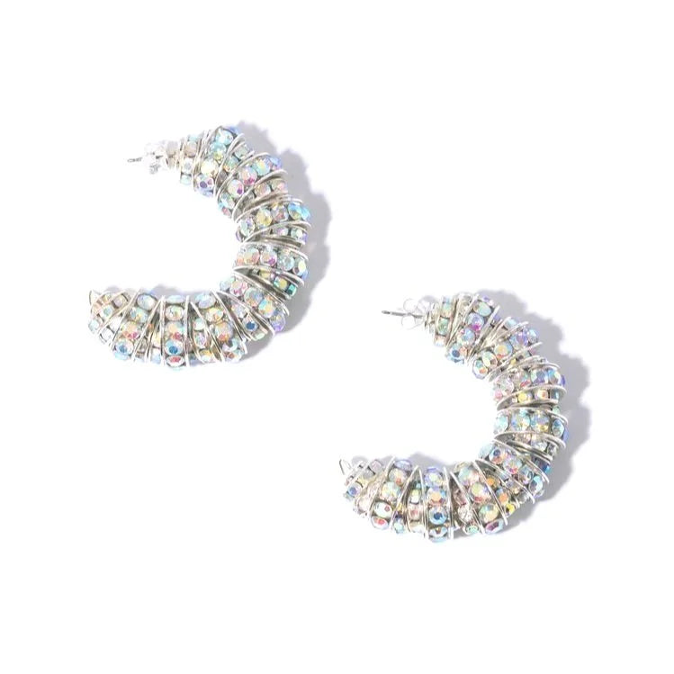 Diamond Hoop Earrings