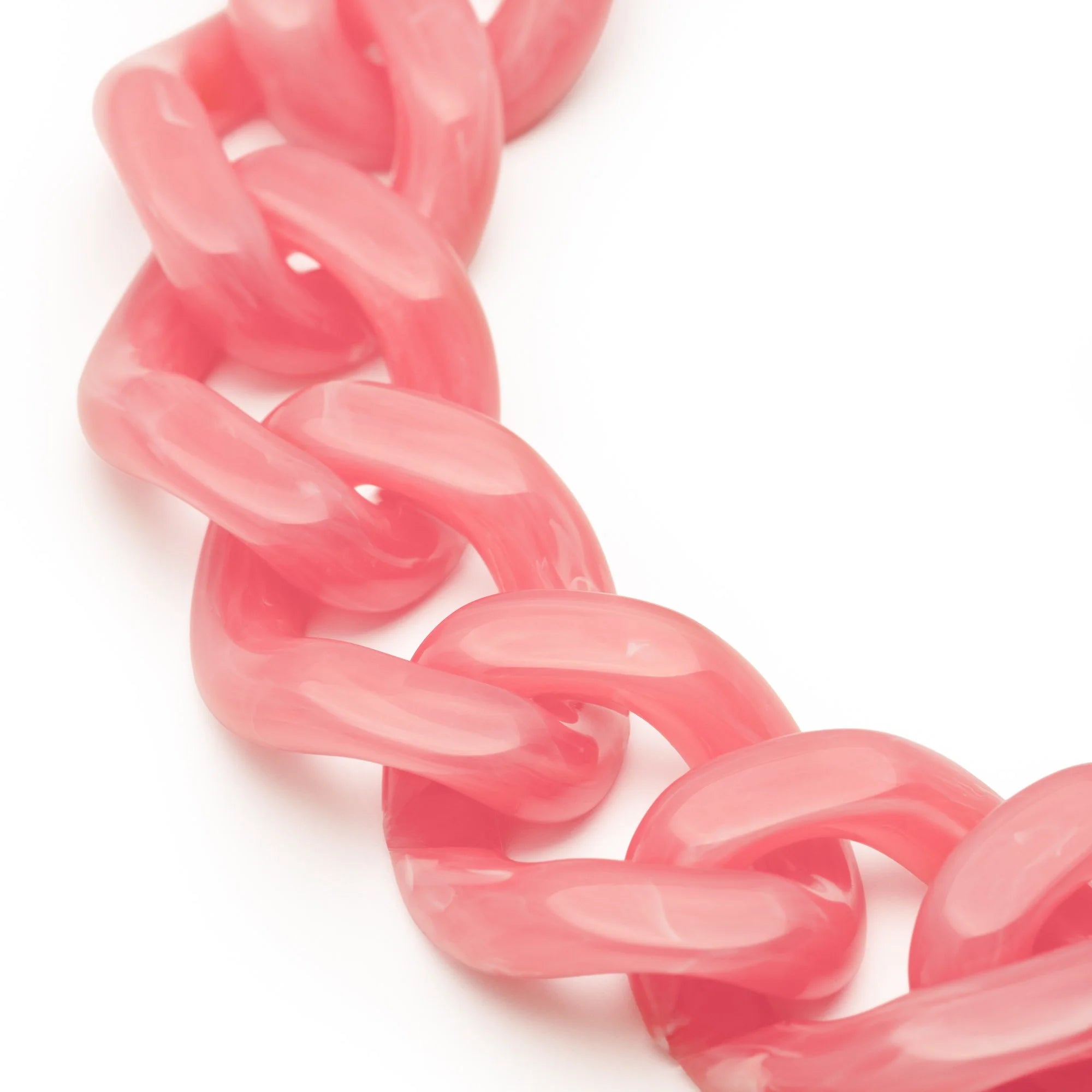 Flat Chain Watermelon Marble  Bracelet
