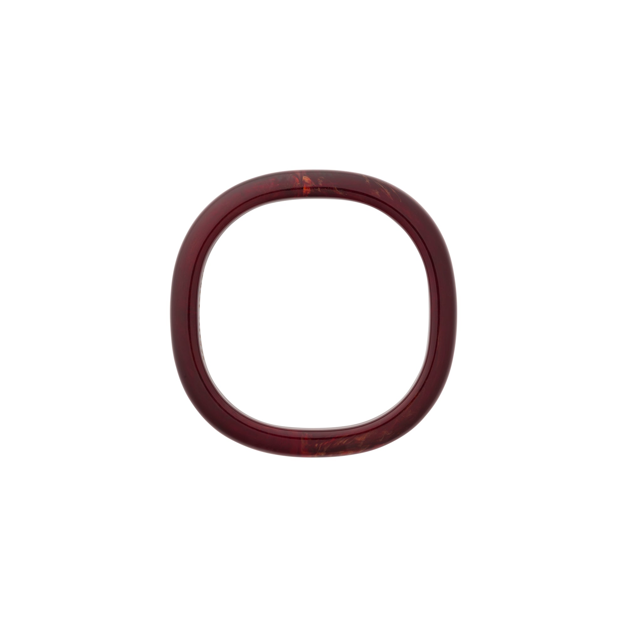 Soft Edge Bangle Bordeaux Marble