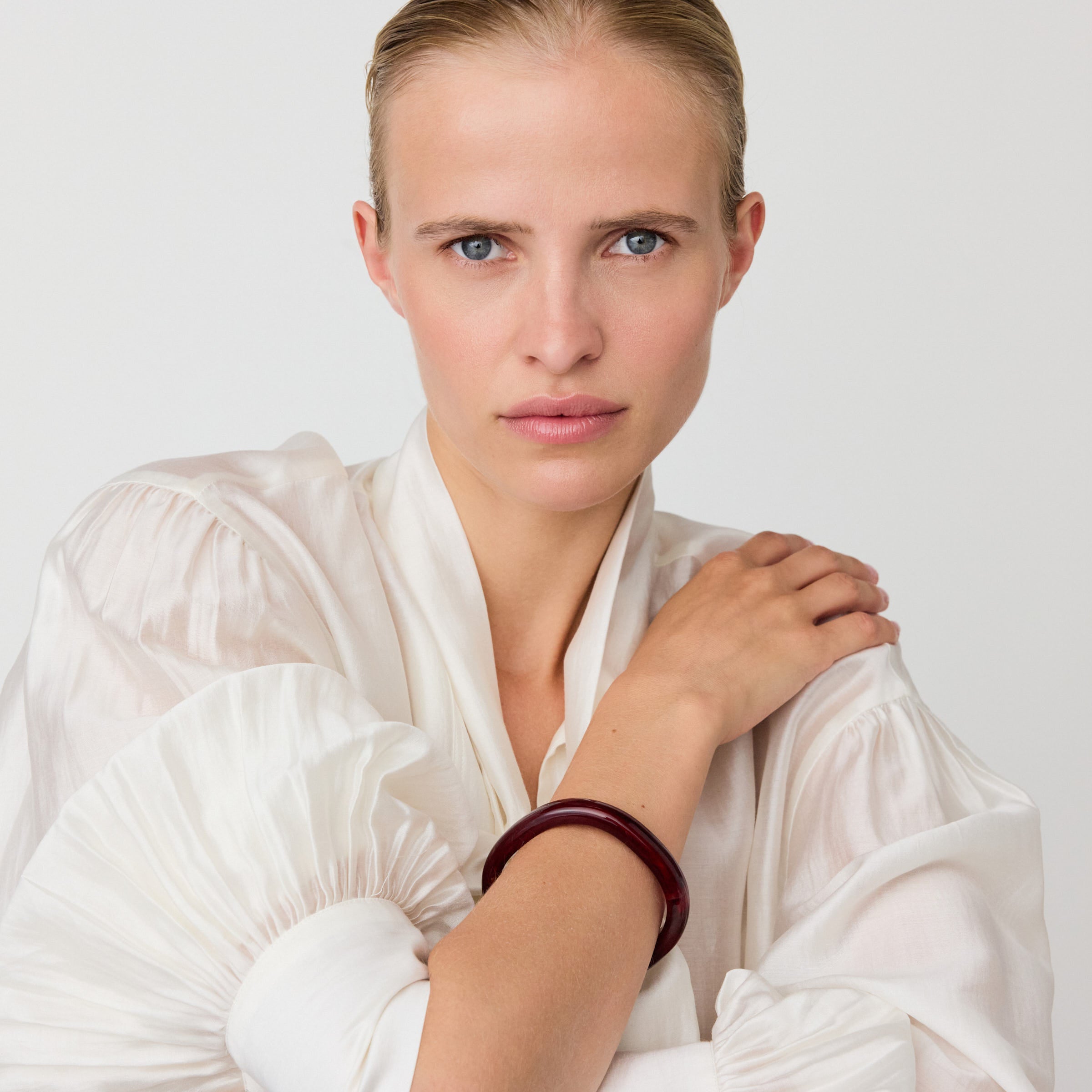 Soft Edge Bangle Bordeaux Marble