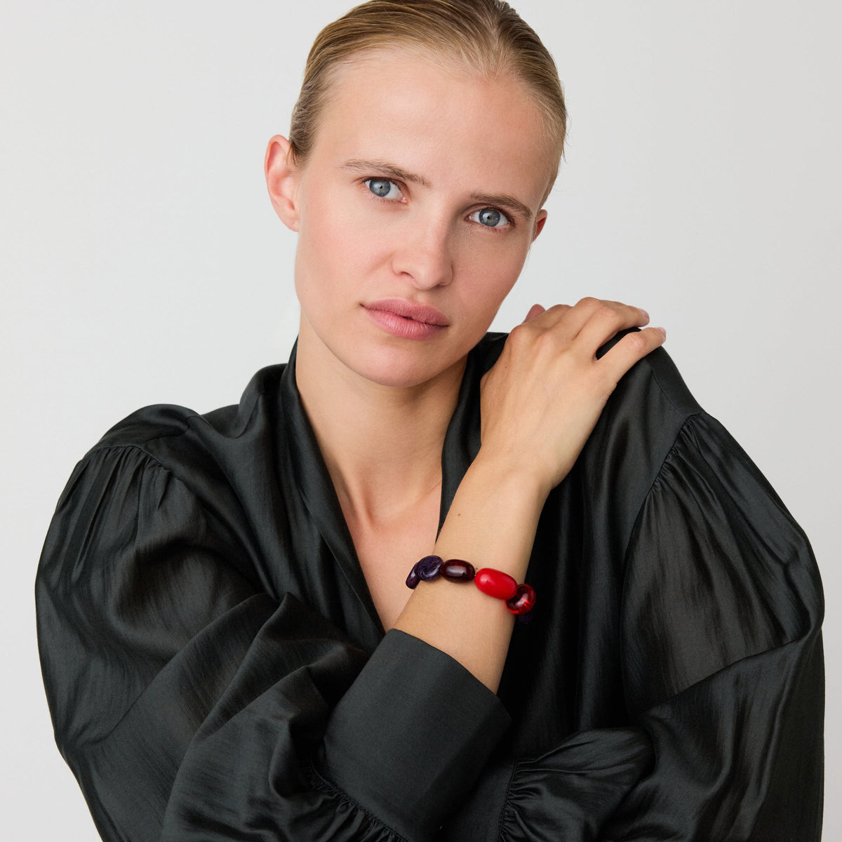 Unique Bracelet Aubergine Marble