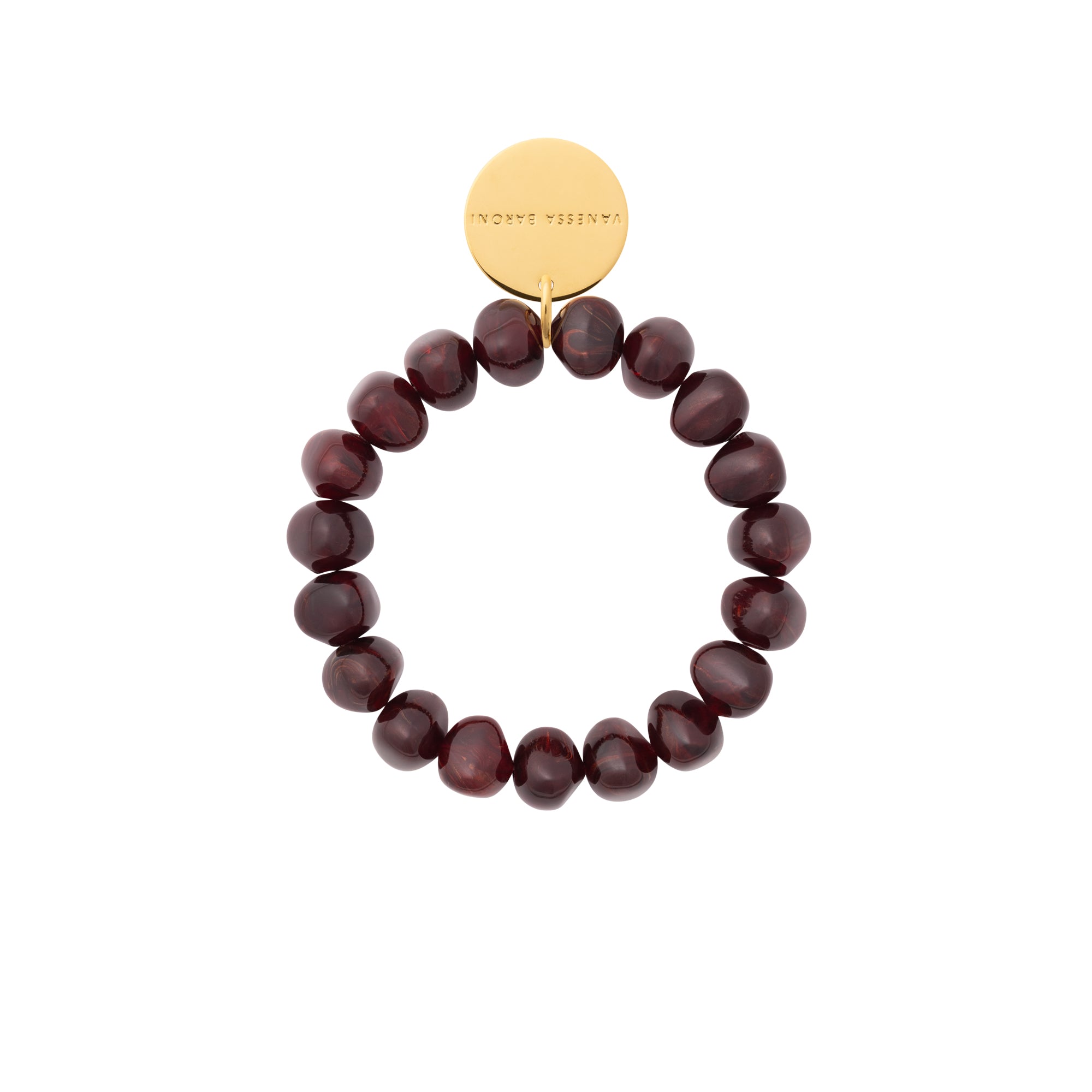 Mini Stone Flex Bracelet Bordeaux Marble