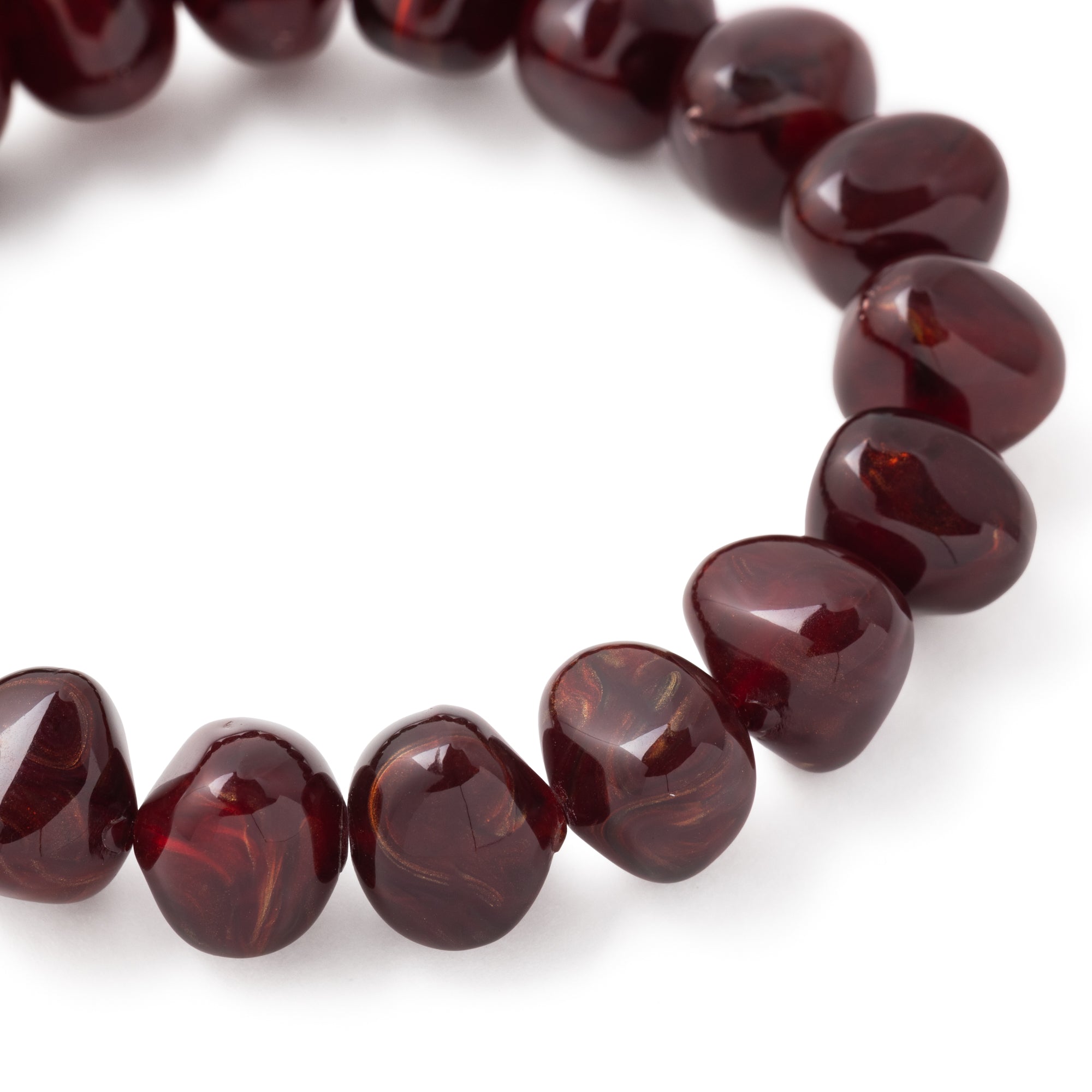 Mini Stone Flex Bracelet Bordeaux Marble