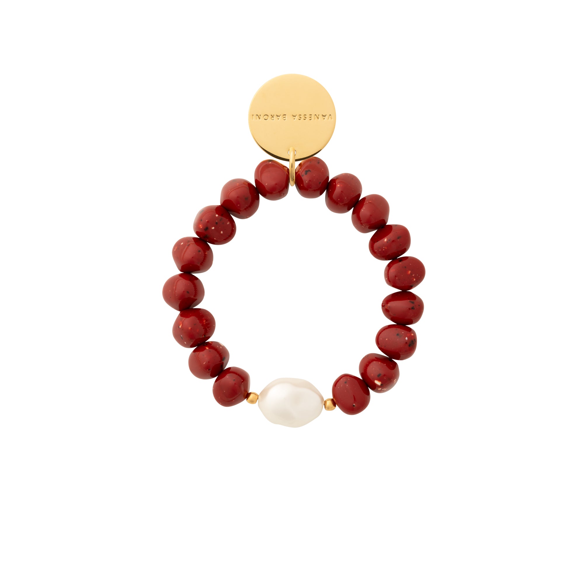 Beach Stone Flex Bracelet Coral