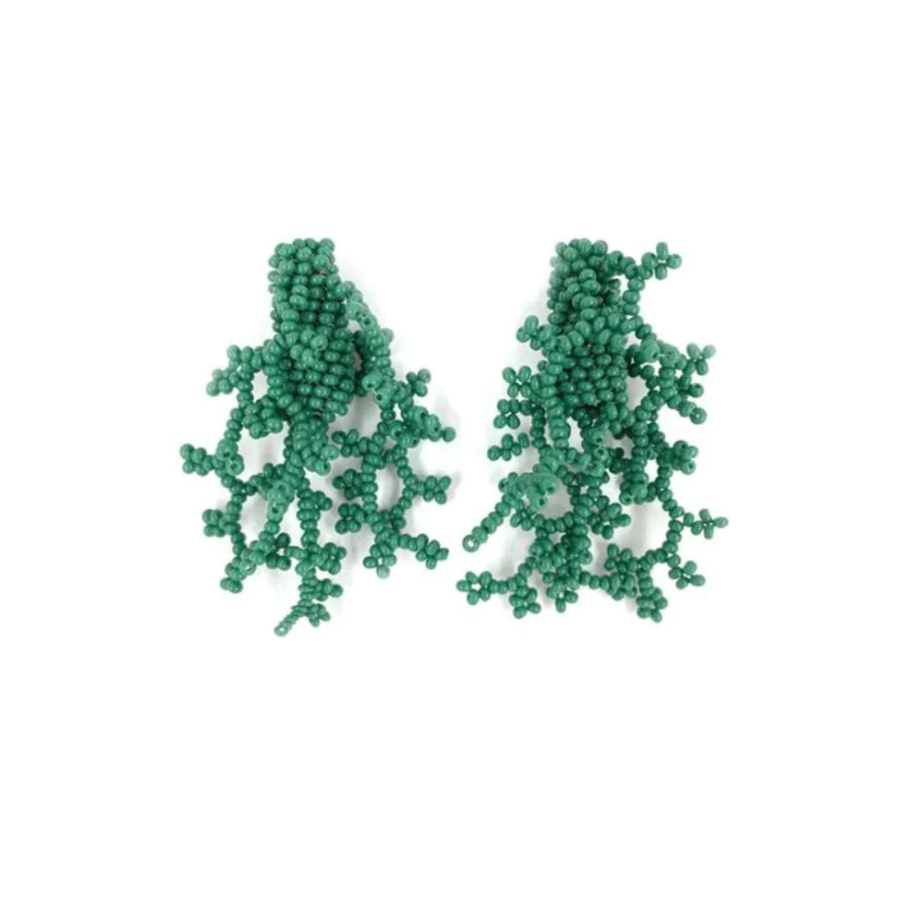 Alga Earrings Green